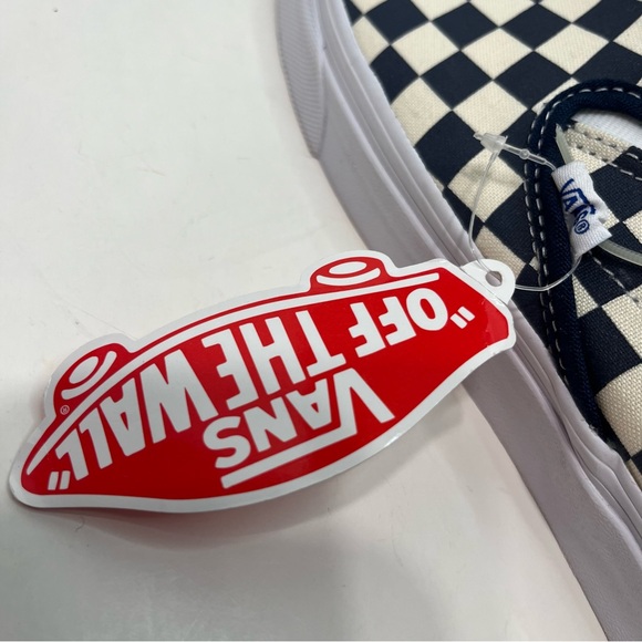 VANS Classic checkerboard print slip on shoes men’s size 13 NWT BLUE - Picture 15 of 16